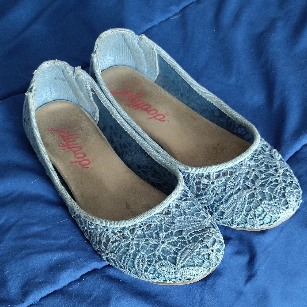Jellypop Blue Lace Flats